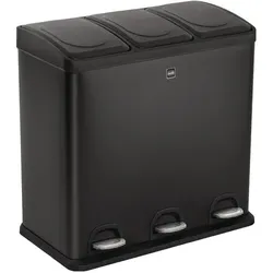 Helit Mülltrenner, Abfalleimer, Schwarz