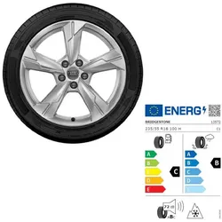 235/55 R18 100H Audi A6 allroad Winterkomplettrad Bridgestone rechts 4K90735688Z