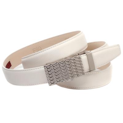 Ledergürtel ANTHONI CROWN, Damen, Gr. 80, weiß, Leder, unifarben, Gürtel Ledergürtel, Traumhafter Automatik Ledergürtel