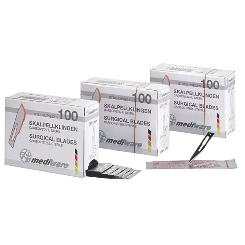Servoprax GmbH Mediware Einmal-Skalpellklingen, steril einzeln verpackt (100 Stück) Fig. 20 I1 0820