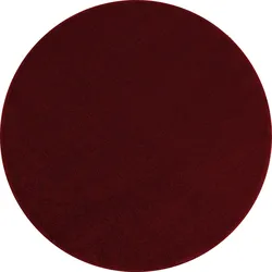 TEPPICH Kurzflor MAIN in Rot, einfarbig, Ø 200 cm