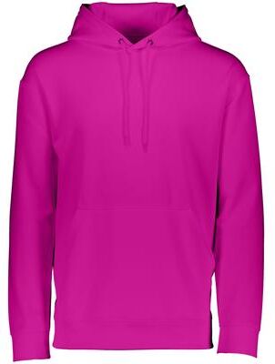 Augusta Sportswear 5505 Wicking Fleece Hoodie in Power Pink size XL