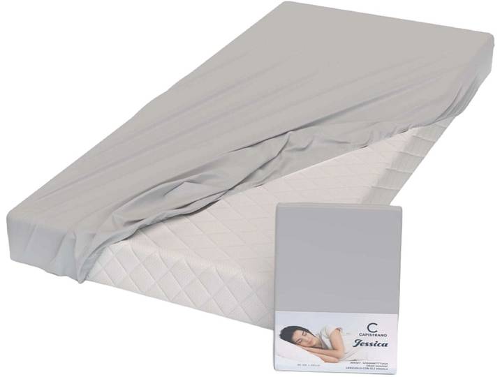 CAPISTRANO Fixleintuch JESSICA 90x200cm elefantgrau