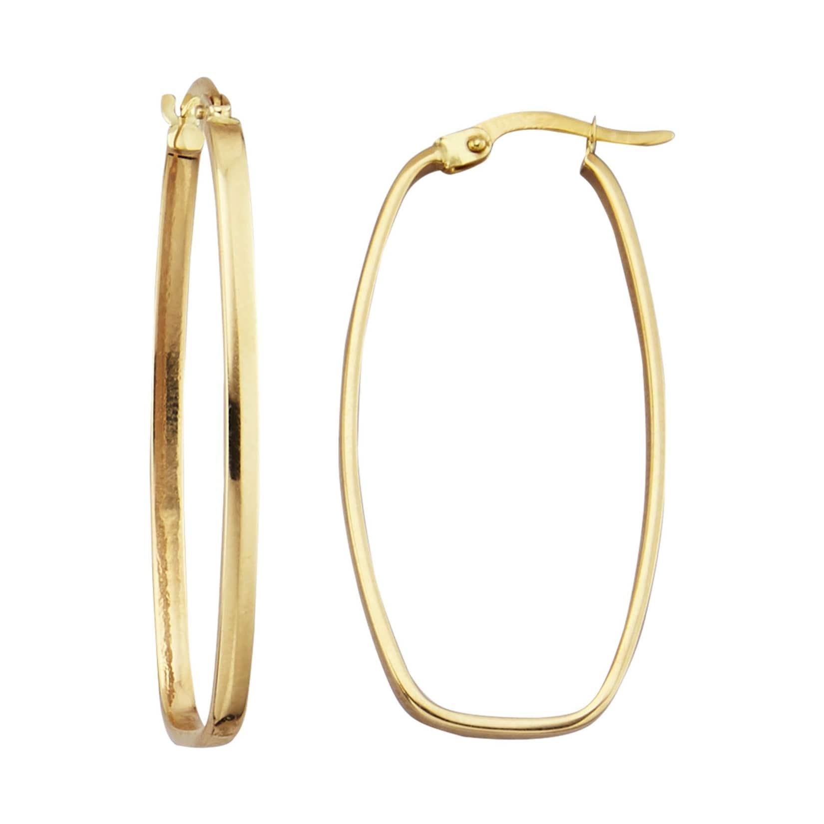 Celesta Gold Ohrringe Gold 375 oval hochglanzpoliert