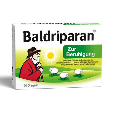 Baldriparan zur Beruhigung überzogene Tabletten 60 St Überzogene