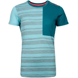 ORTOVOX 185 Rock N Wool Short Sleeve Women türkis- Gr. XS