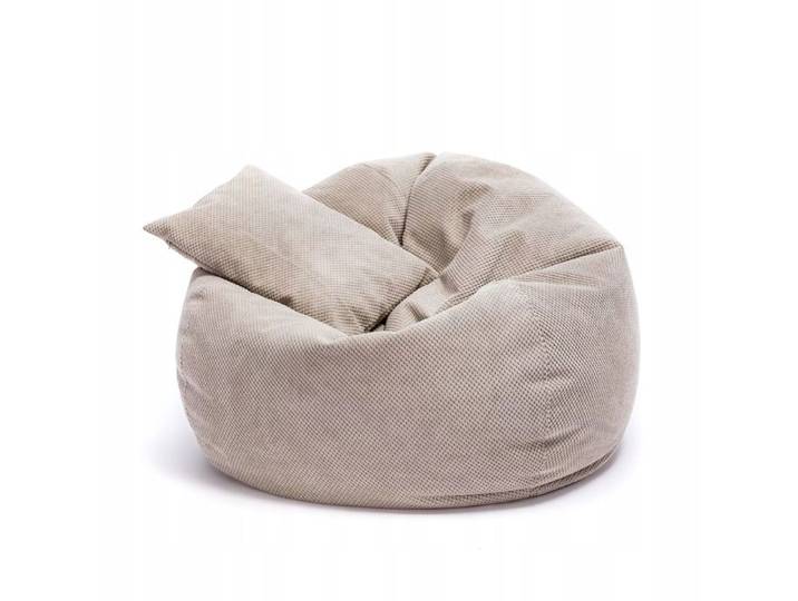 Pouf Poire Ecopuf - Fauteuil Canapé Coussin de Sol Pouf d'intérieur/extérieur - Beige foncé