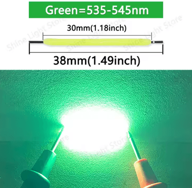 Inspire Picks LumiString 3V COB LED Filament 38mm For DIY & Decorative Lighting (101200pcs) green dc2.8 3.0v 30pcs
