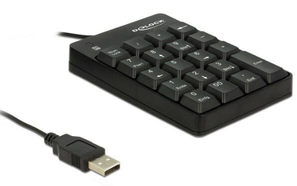 DeLOCK Tastenfeld - Schwarz 12481