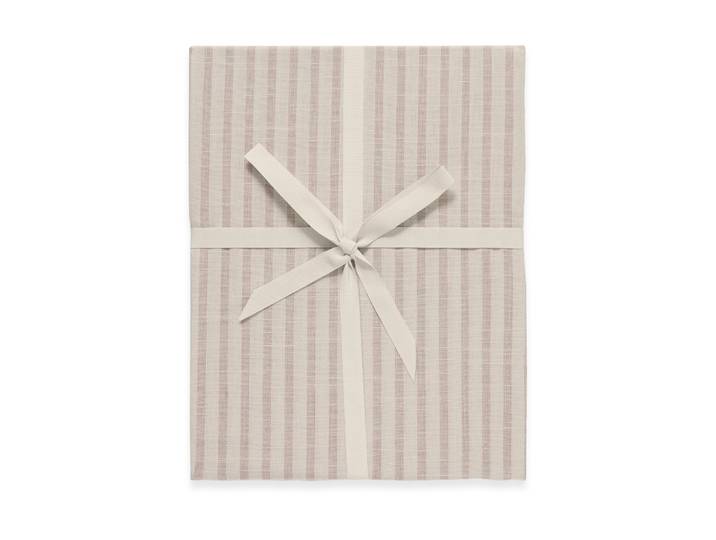 Garbo&Friends Drap-housse Stripe Mauve 60x120x20 cm