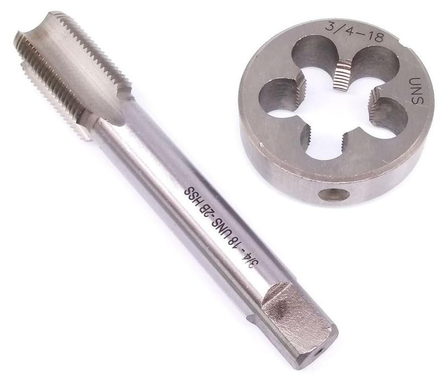 Omgoods Tap en Die Set HSS - Rechterhand - Binnendraad - Roestvrij Staal