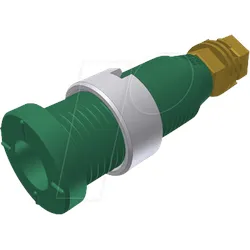 MSEB 2600G-M3 GN - Einbaubuchse, 2 mm, grün, gesichert