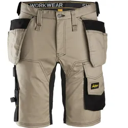 Handwerker Shorts "6141" AllroundWork - 52 - khaki/Schwarz