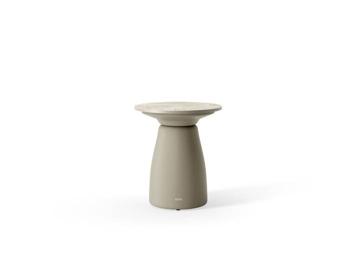 Suns Farzi Beistelltisch Aluminium/Neolith Stone grey