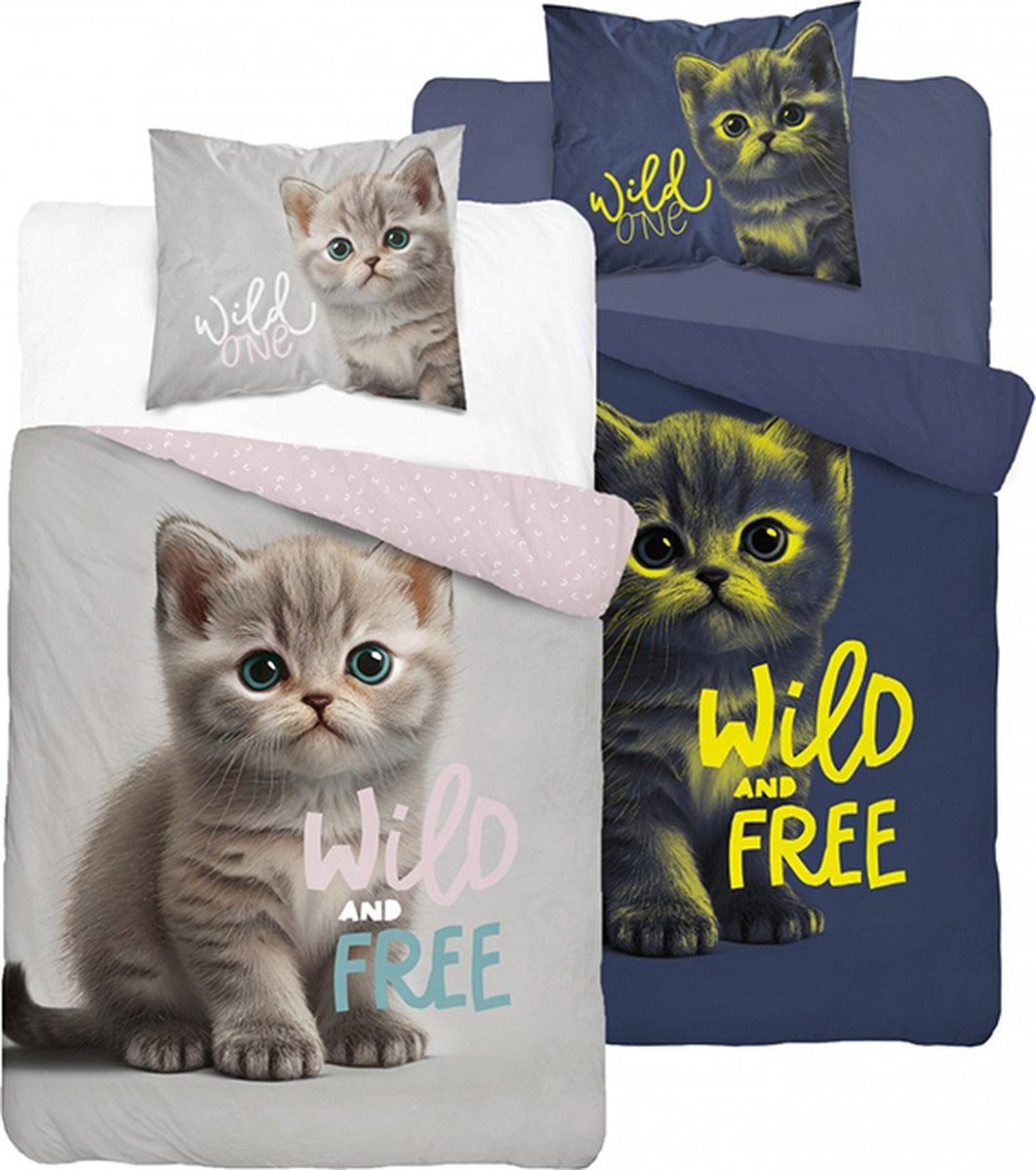 Glow in the Dark Kinderdekbedovertrek Katje Wild and Free, 140 x 200 cm