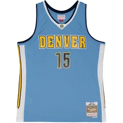 Mitchell & Ness, Herren, Sportshirt, nba trikot denver nuggets nikoa jokic (L), Weiss, Gold, Blau, L