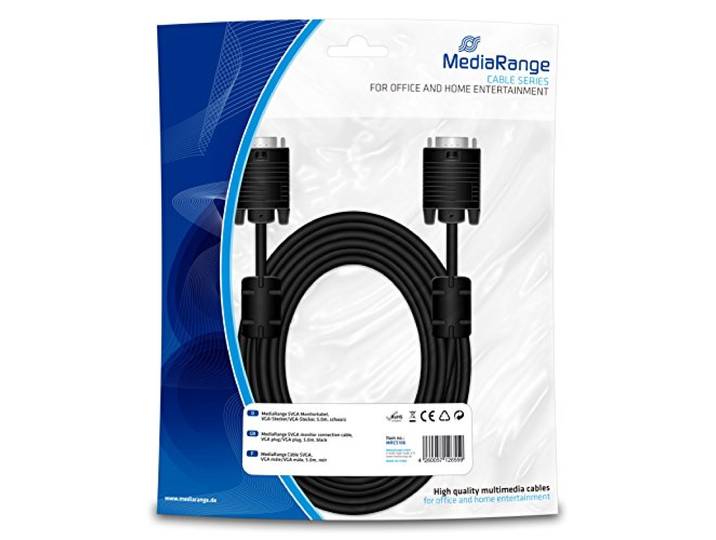 MediaRange MRCS106 VGA-kabel Zwart