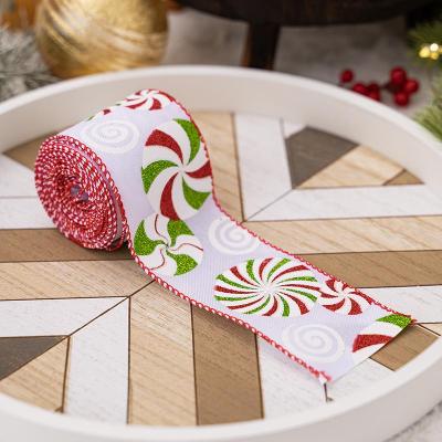 Inspired Deals Festive Printed Christmas Ribbon Roll For Gift Wrapping, Tree Decor & DIY Holiday Bows a Model