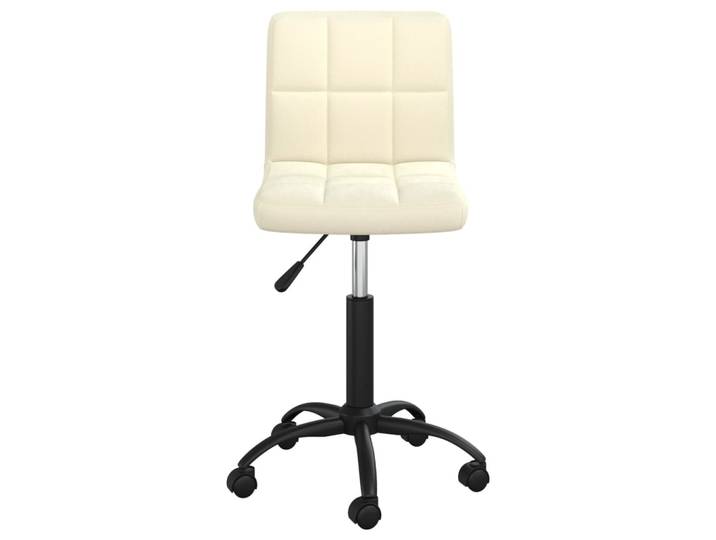 vidaXL Chaise de salle à manger Pivotante Crème Velours
