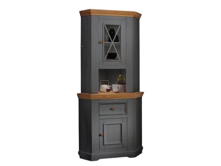 Main Möbel Buffet Eckbuffet Zürich II Kiefer massiv grau WZ-0133