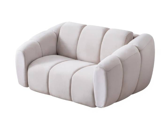 Xlmoebel Sessel Sofa 2-Sitzer Modern Weiß Bequem Couch Polstersofa Wohnzimmer Design (1-St., 1-tlg), Bequem, Modernes Design