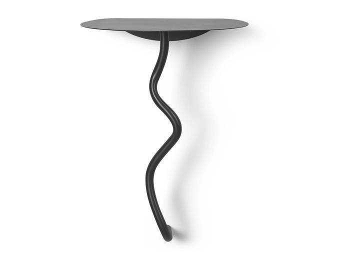 Ferm Living Curvature Wandtisch Black Brass