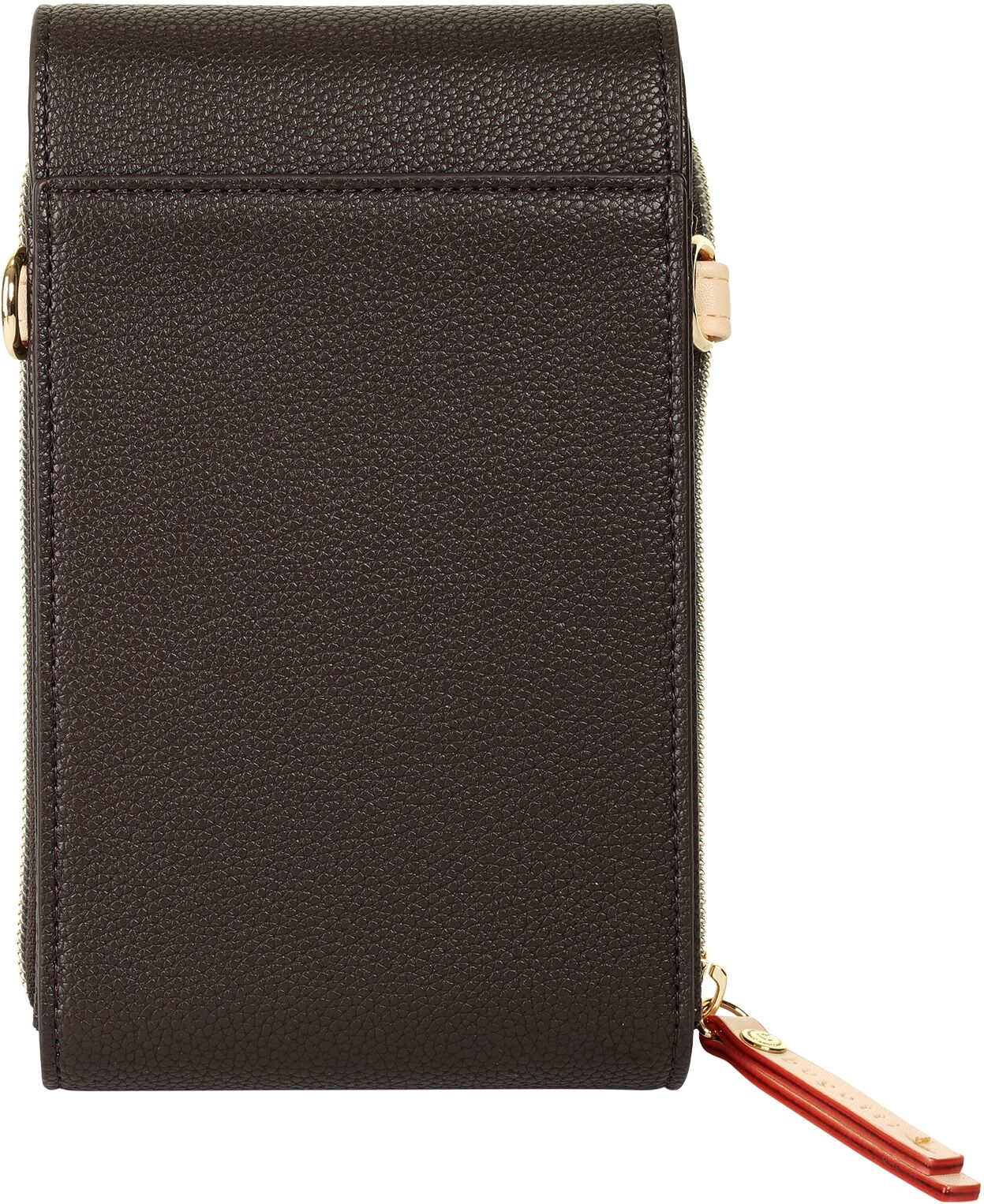 Abendtasche BUGATTI "BUGATTI Damen ELLA", Damen, Gr. B/H/T: 11cm x 17cm x 4cm onesize, braun (dunkelbraun), Kunstfaser, leicht glänzend, unifarben, Taschen Abendtasche dunkelbraun B/H/T: 11cm x 17cm x 4cm onesize