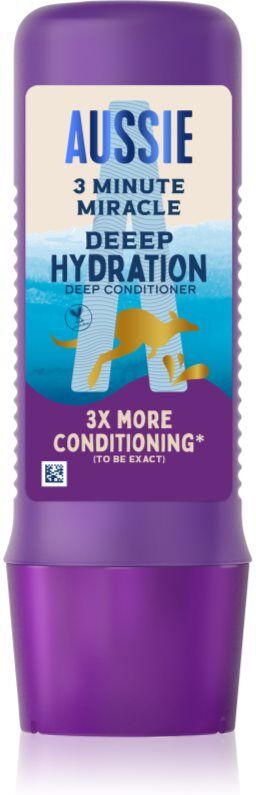 Aussie 3 Minute Miracle Deep Hydration après-shampoing hydratant en profondeur 250 ml