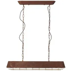 Brilliant Pendelleuchte Alvera Rost Gitter Industrial stil E27 max. 60W 90cm