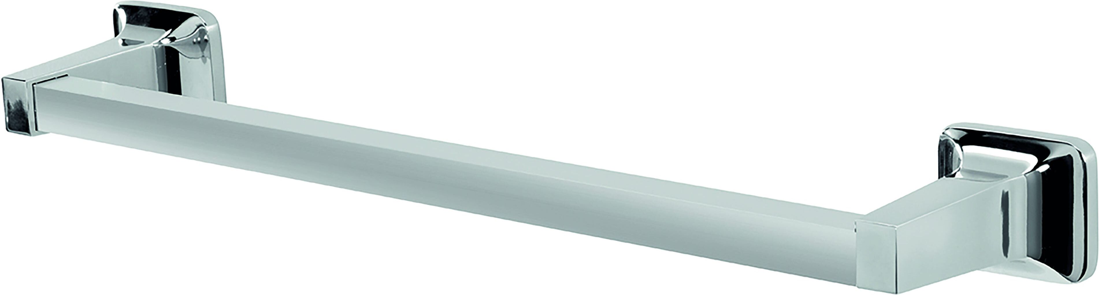 Tecnomat BARRA PORTASALVIETTE SERIE BLOCK IN METALLO CROMATO FISSAGGIO A MURO 45 cm