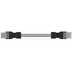 Wago 891-8995/005-203 konfektionierte Verbindungsleitung,Eca,Buchse Stecker,grau 8918995005203