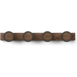 Umbra, Garderobe + Kleiderstange, Hub Rail 4 Hook Wandgarderobe