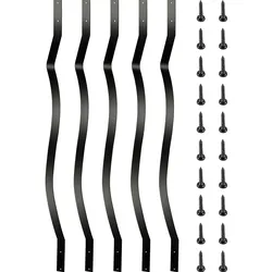 VEVOR Terrassenbaluster, 51er-Packung Metall-Terrassenspindeln, 32,25" x 1" Treppenbaluster mit Schrauben, Eisen-Terrassengeländer für Holz- und Verbundterrassen, stilvoller Baluster für Außentreppenterrassen
