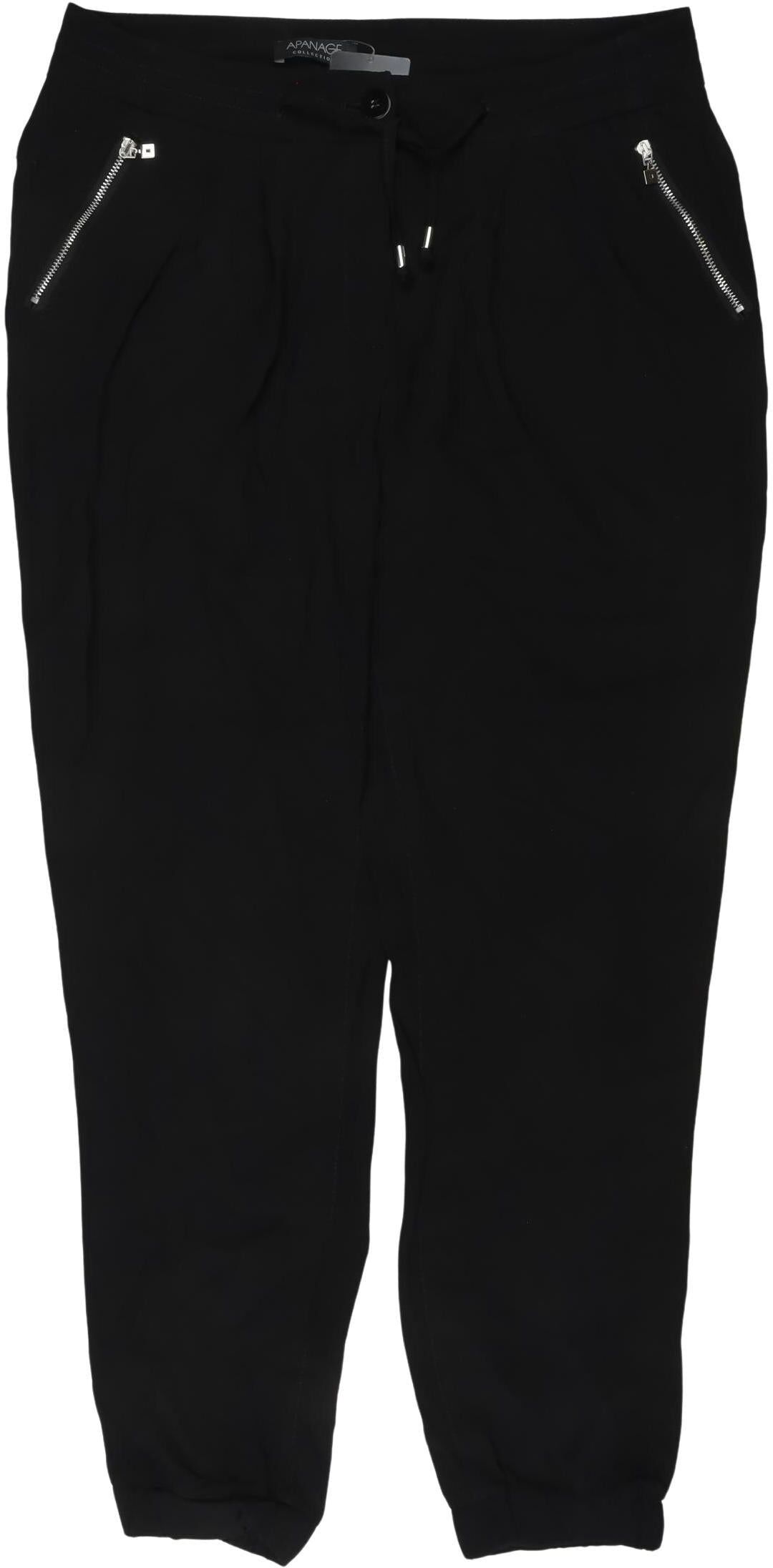 Apanage Damen Stoffhose, Schwarz, Gr. EU 36, Viskose - Second Hand