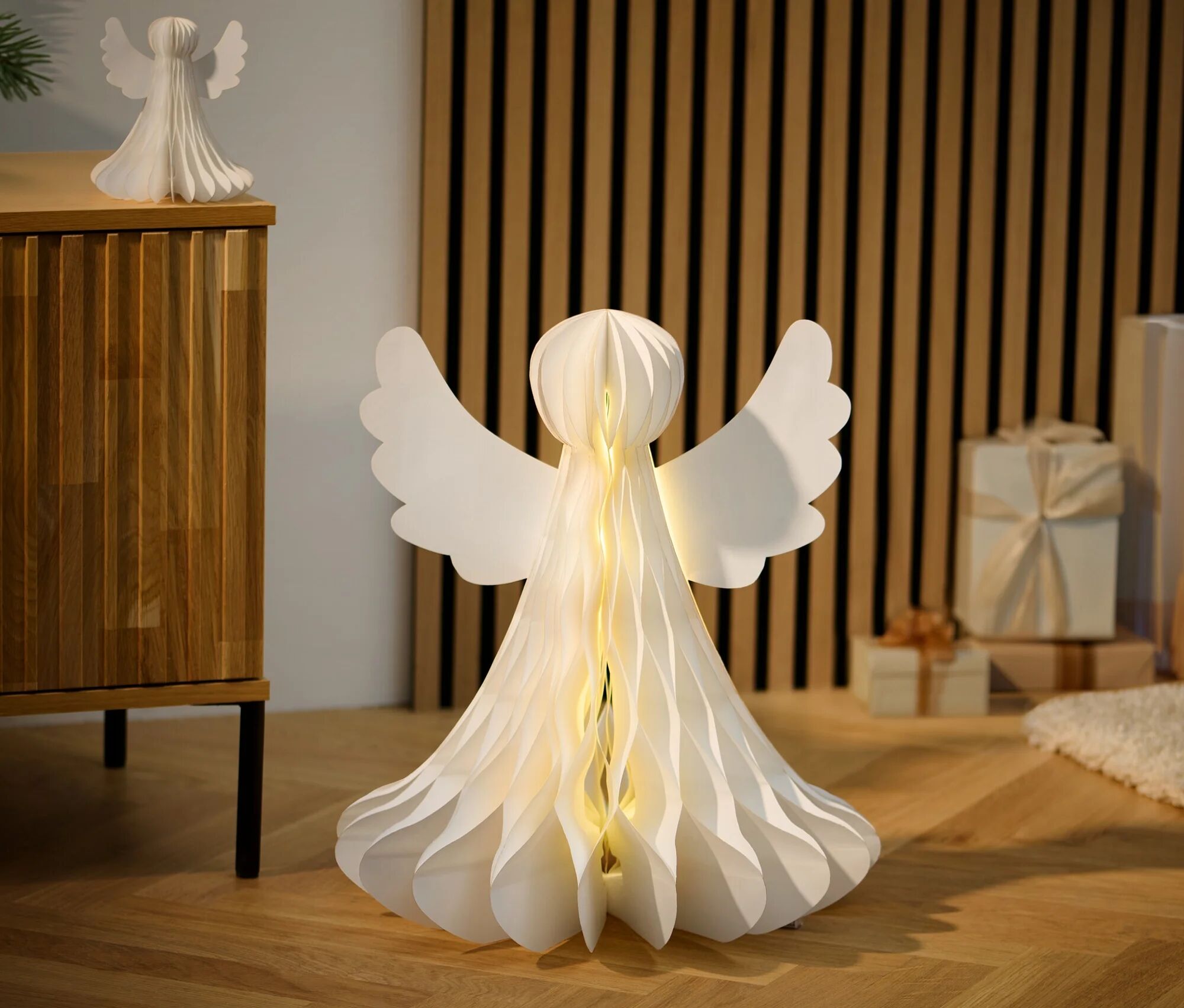 Tchibo - LED-Papier-Engel - creme
