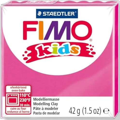 FIMO kids 8030 42g rosa mit Glitzer, 1 Stück