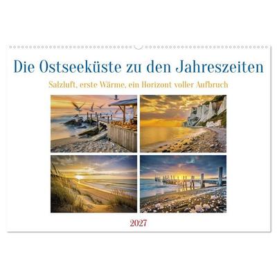 Die Ostseeküste zu den Jahreszeiten (Wandkalender 2027 DIN A2 quer), CALVENDO Monatskalender