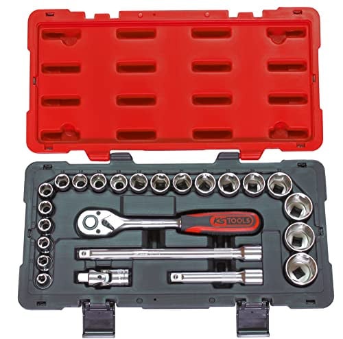 KS Tools Ultimate 922.0623 dopsleutelset met accessoires, 24-delig