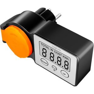 LogiLink Energiekostenmessgerät EM0007, 1 einstellbarer Stromtarif, IP 44