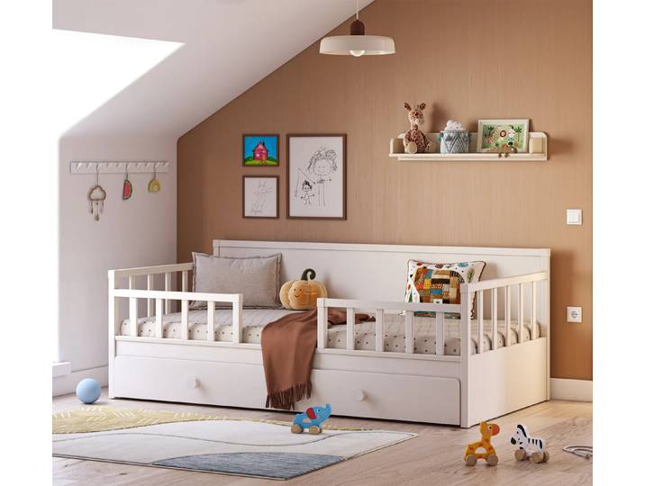Möbel-Zeit Kinderbett ELEGANCE Line Tagesbett, 100x200 cm, optional mit Bettkasten