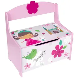 Playwood, Spielzeugaufbewahrung, Holzspielzeugbank Pink