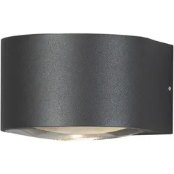 Konstsmide LED Kristall-Linsen-Wandleuchte Gala, schwarz, 6W (7881-370)