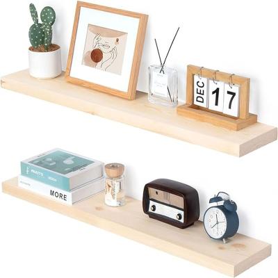 No "Wood Floating Shelves for Wall - 6.7""D x 36""W x 1.4""H"