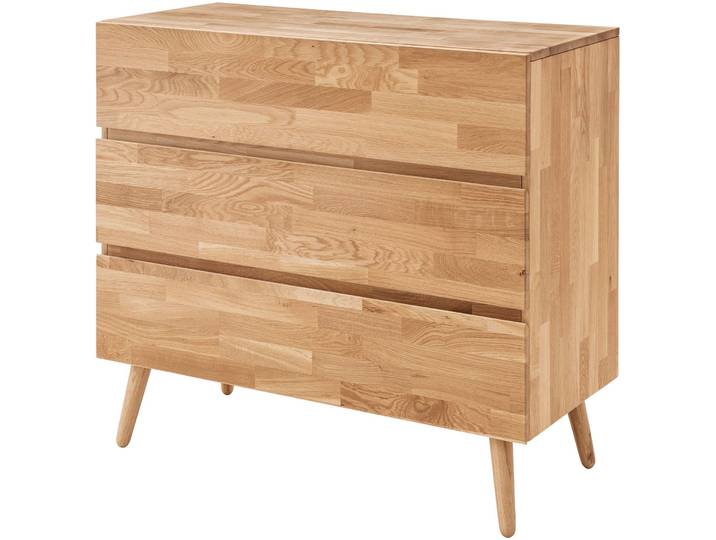 Kommode Cyrill eiche Eiche Massivholz B 103 H 90 cm - Kommode