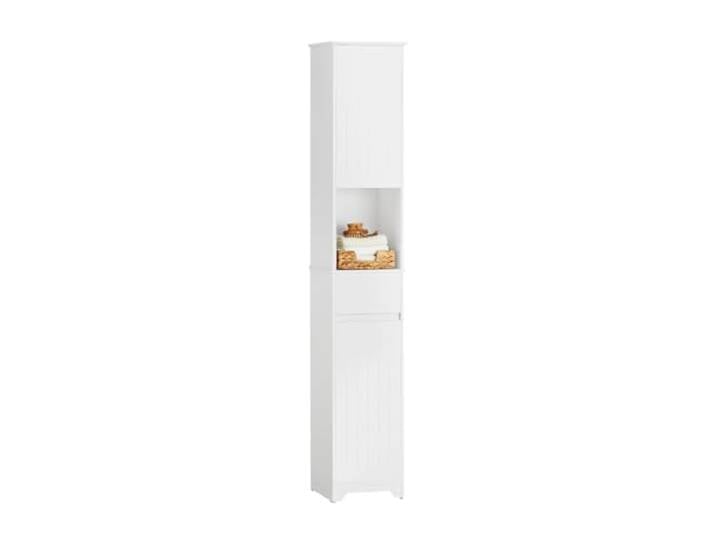 SoBuy Badezimmerschrank mit Tür Schmaler Hochschrank 30 x 170 x 30 cm