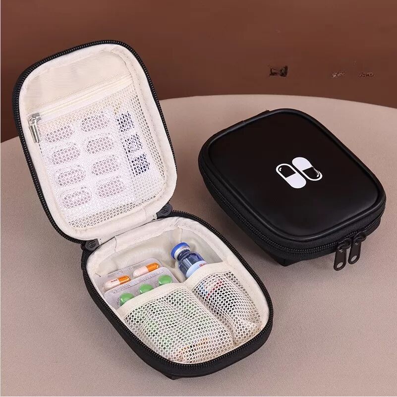 INF Mini Trousse de Premiers Secours Portable - Organisateur de Médicaments de Voyage