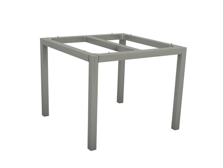 Stern Aluminium Tischgestell 90x90 cm, graphit, Vierkantrohr