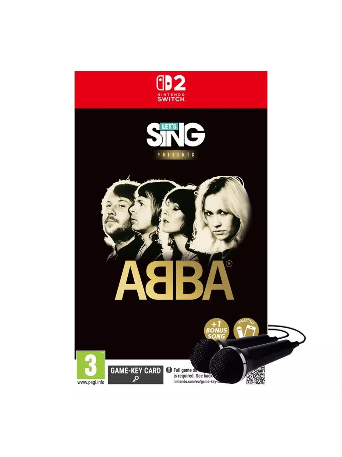 Let's Sing Abba 2027 - 2 Mic Bundle - Nintendo Switch 2 - Nintendo Switch 2 - Party - PEGI 3