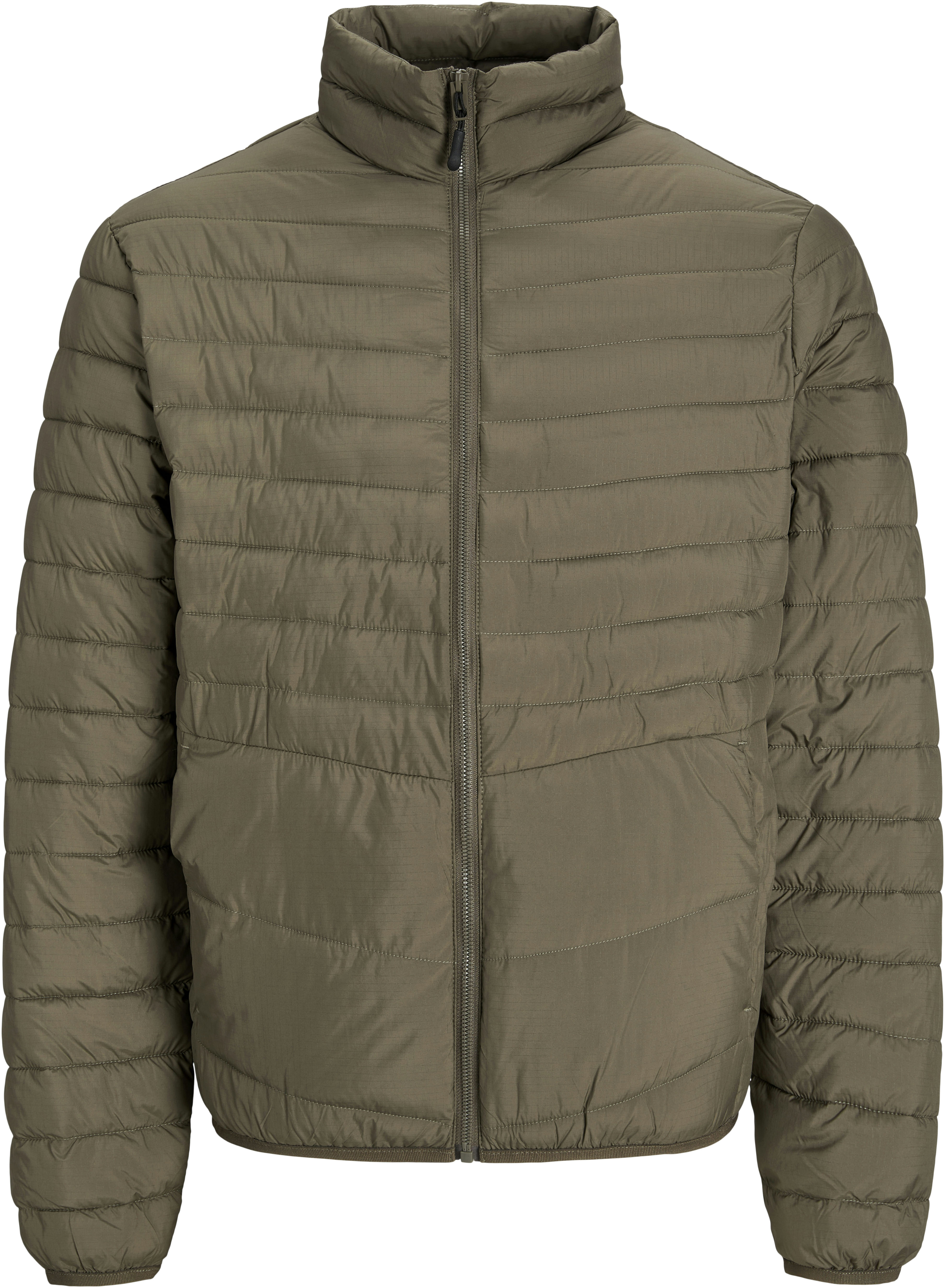 Steppjacke JACK & JONES "JJESTATE PACKABLE PUFFER COLLAR NOOS", Herren, Gr. XXL, grün (canteen), Web, Obermaterial: 100% Polyester, unifarben, normal, elastischer Bund, Jacken Steppjacke canteen XXL