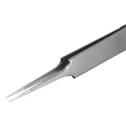 Pinzette, mit sehr feinen und scharfen Spitzen (für SMD Anwendung), 110 mm